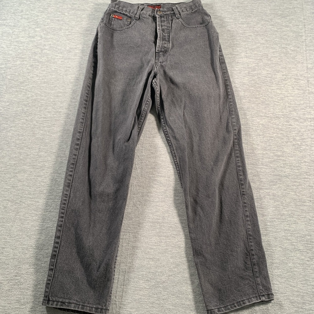 Vintage Golden Star‎ Jeans Womens 11/12 Black High Waist Tapered USA Denim 90s